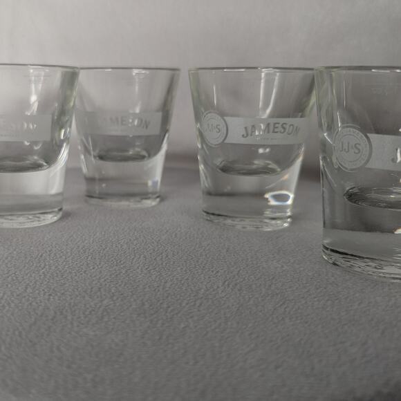 Jameson Irish Whiskey Shot Glasses Set of 5 Collectible Promotional Barware - Picture 4 of 4